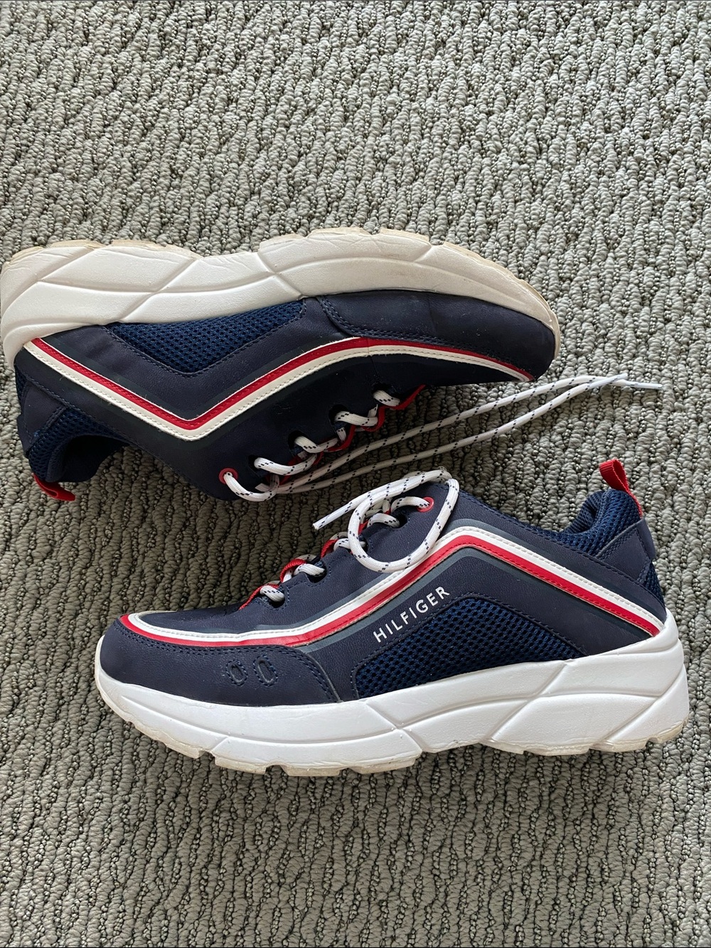 Tommy Hilfiger Navy Red White Women's Sneakers